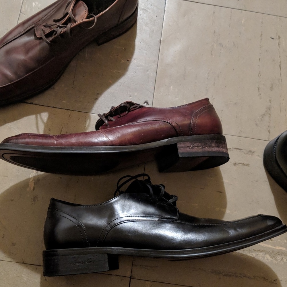 Lot of 2 Kenneth Cole Shoes Brown/Black Size 9